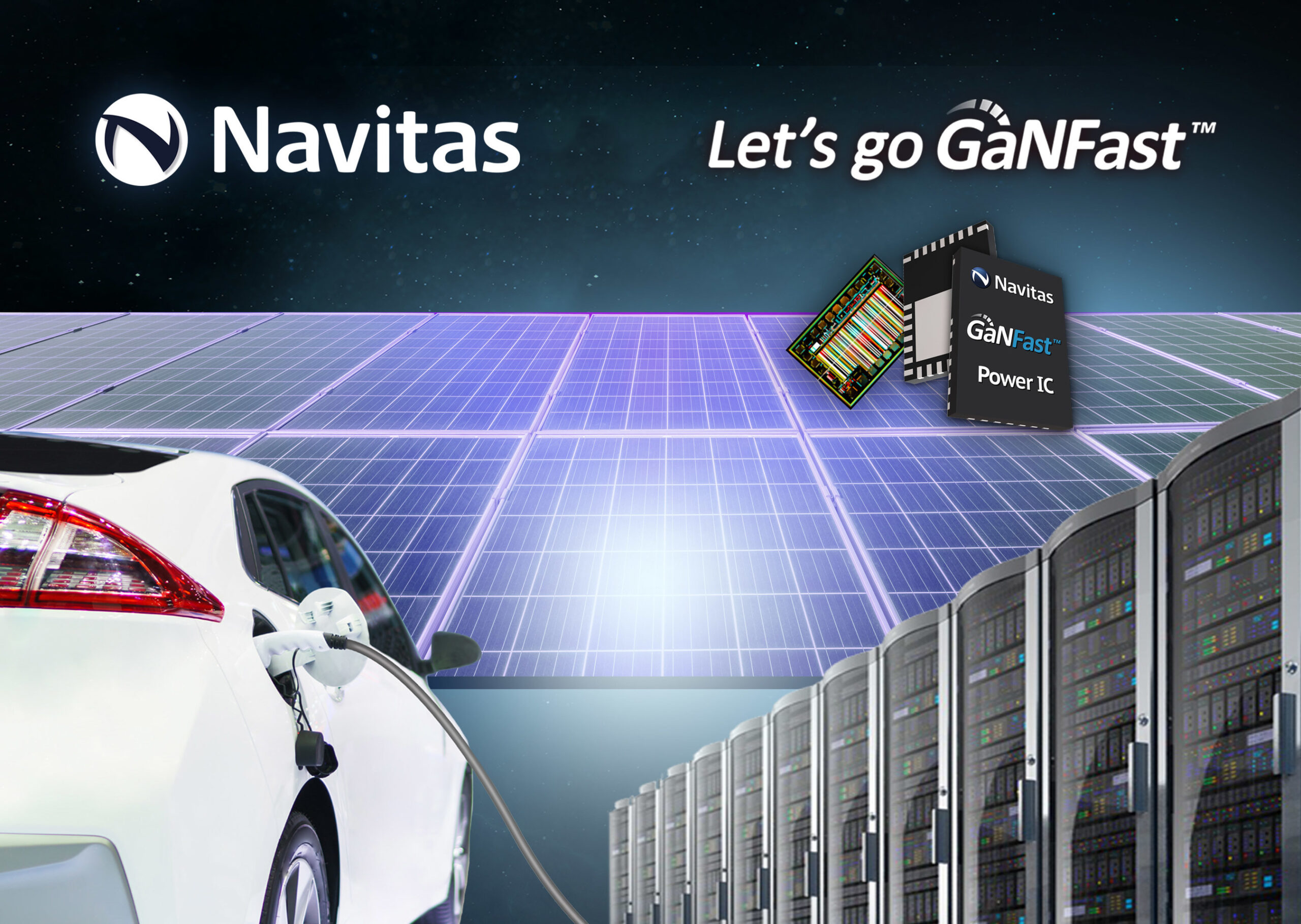Navitas’ GaN Power ICs is Now Available for Data Center, Solar & EV